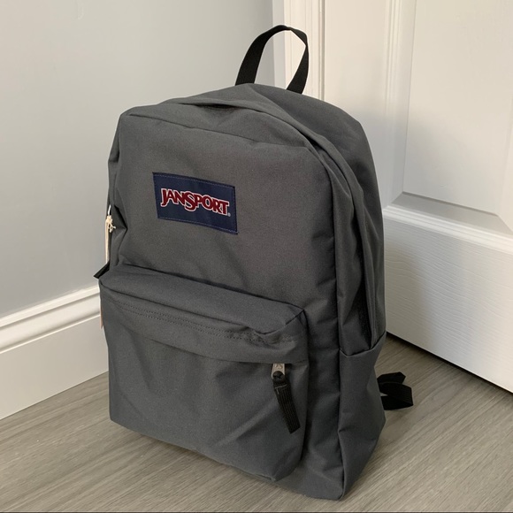 dark grey jansport backpack